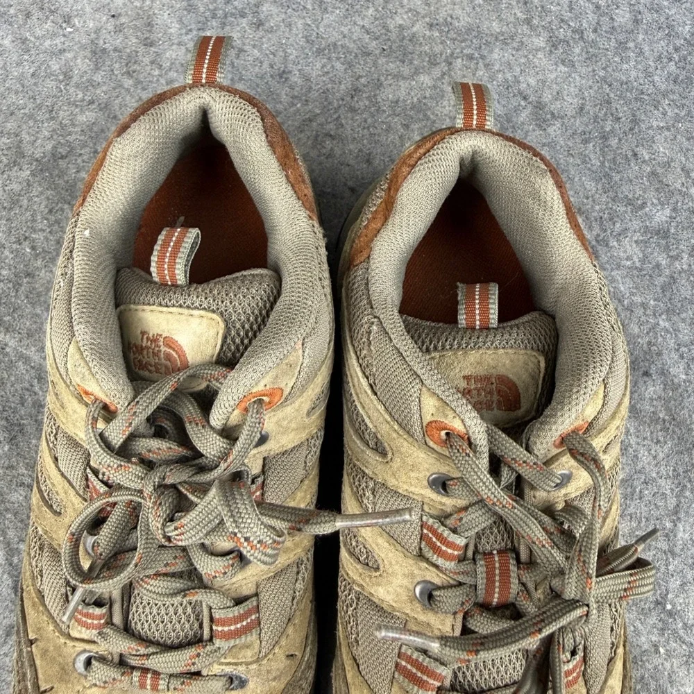 The North Face Womens Tan Brown Trail Hiking Shoes TNF Trail Grip Size 8